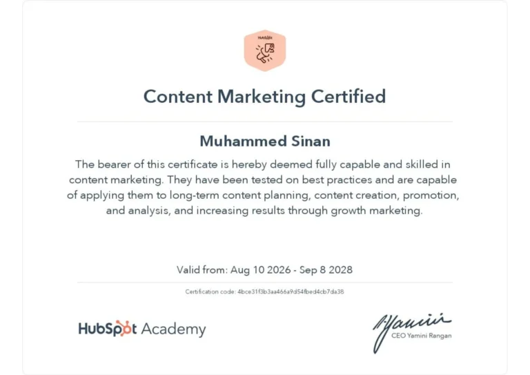 digital marketers certificate
