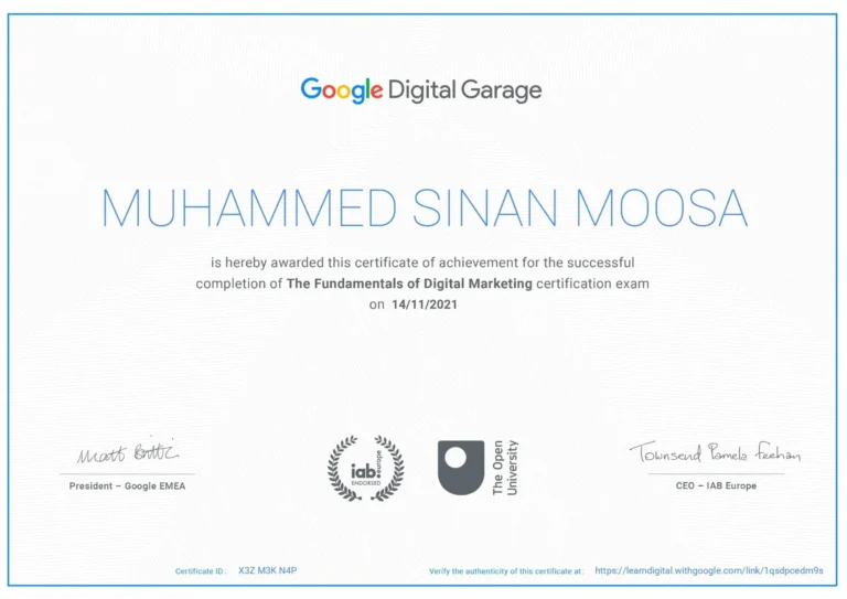 digital marketers certificate